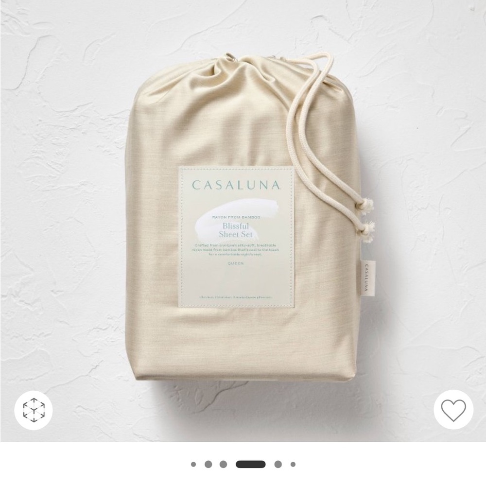 Casaluna Queen Blissful Olive Green Sheet Set. Rayon from Bamboo